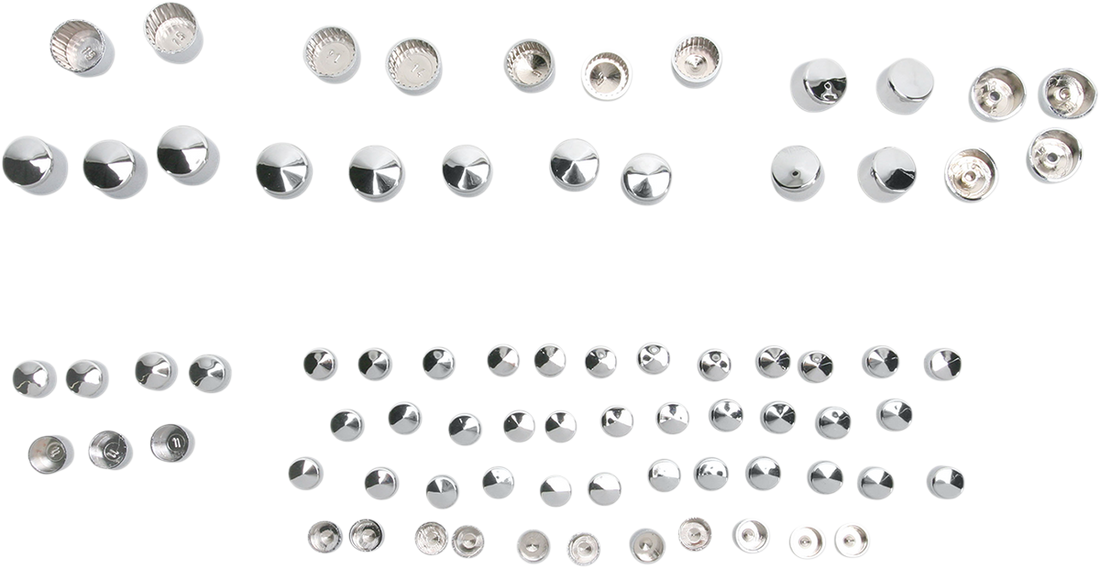 2401-0704 - DRAG SPECIALTIES Bolt Covers - Chrome 352006