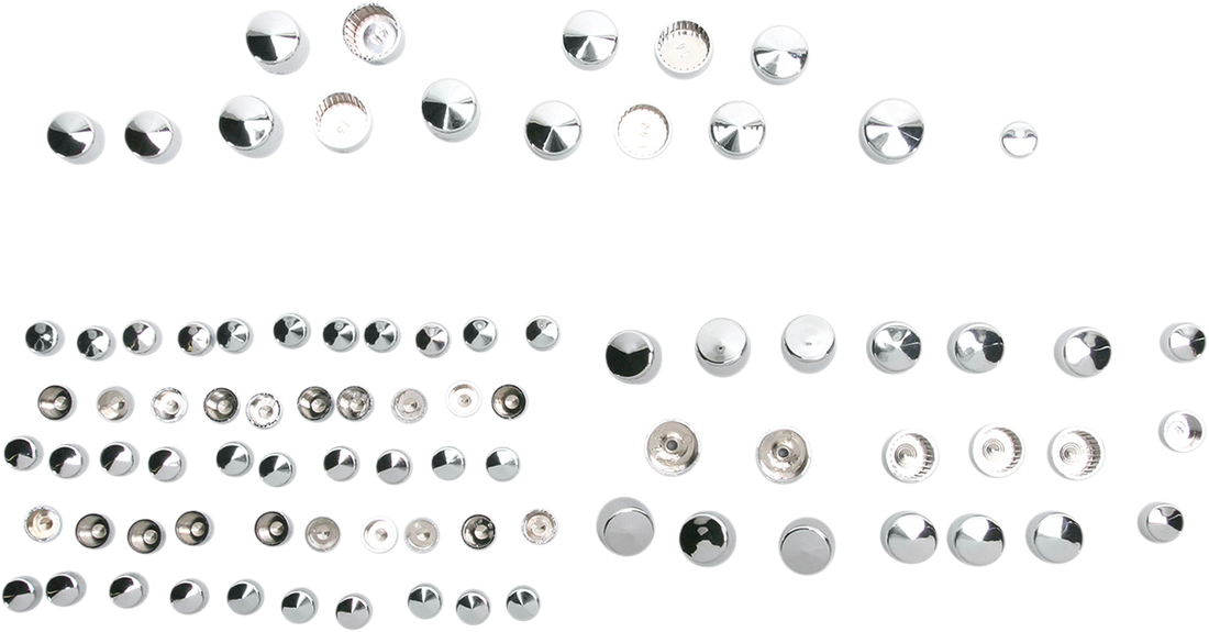 2401-0706 - DRAG SPECIALTIES Bolt Covers - Chrome 352008