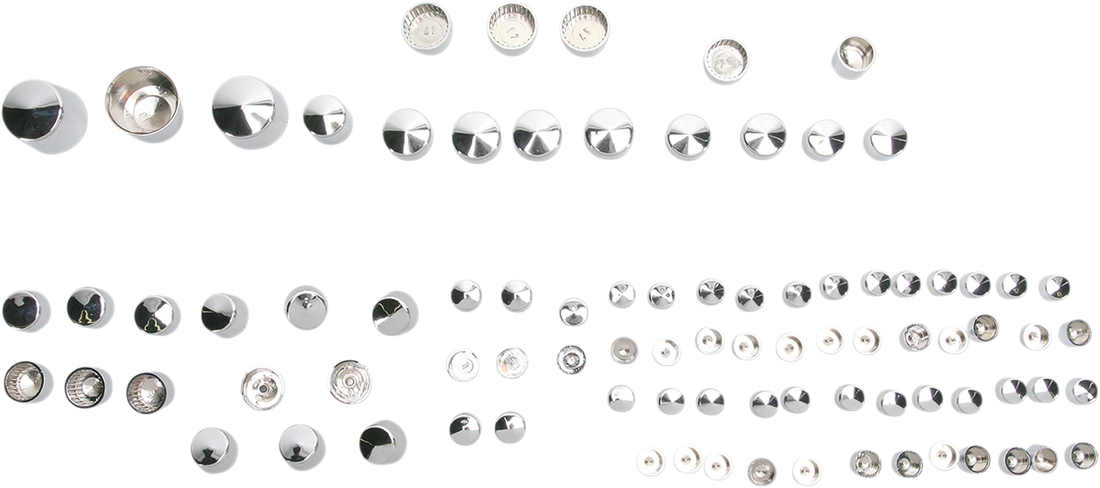 2401-0710 - DRAG SPECIALTIES Bolt Covers - Chrome 352013