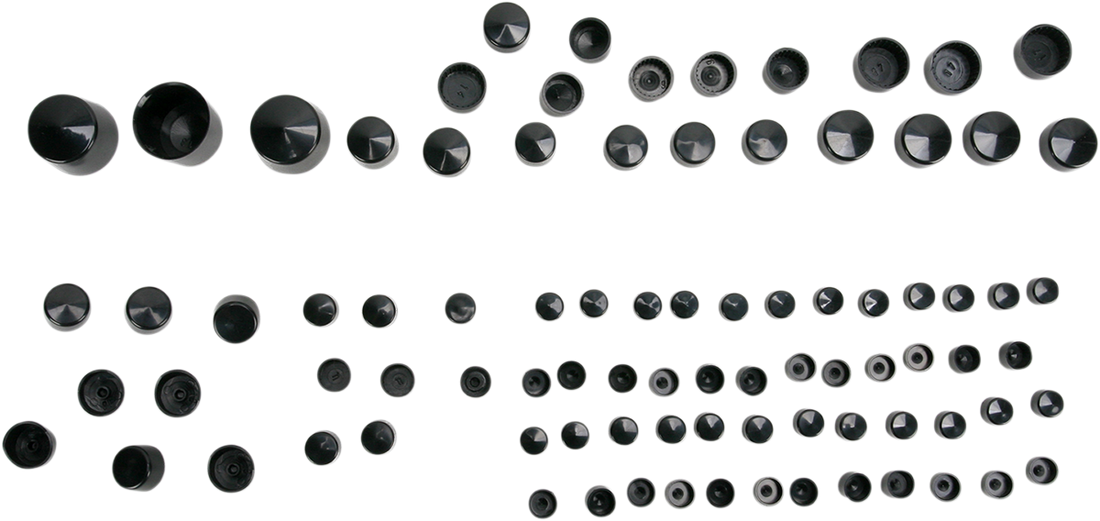 2401-0711 - DRAG SPECIALTIES Bolt Covers - Black 352014