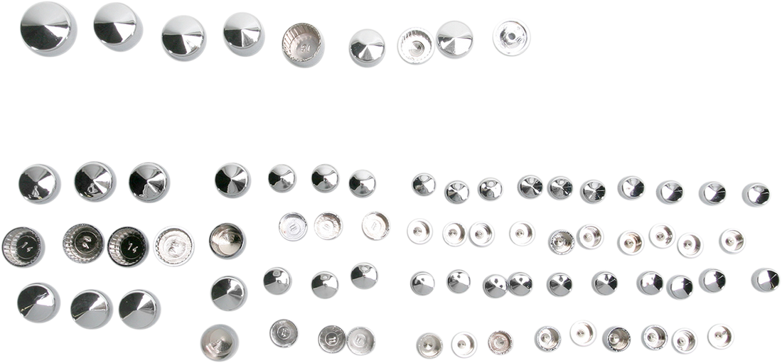 2401-0714 - DRAG SPECIALTIES Bolt Covers - Chrome 352017
