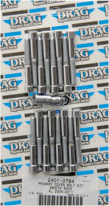 2401-0784 - DRAG SPECIALTIES Smooth Primary Bolt Kit - XL MK685S