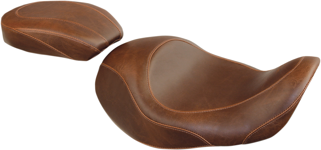 0803-0400 - MUSTANG Wide Tripper Forward Solo Seat - Brown 76708