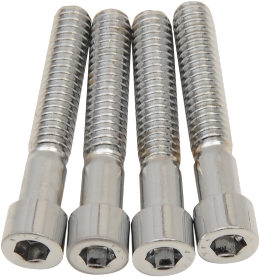 2401-0980 - DRAG SPECIALTIES Transmission Side Smooth Bolt Kit - Chrome - M8 MK782S