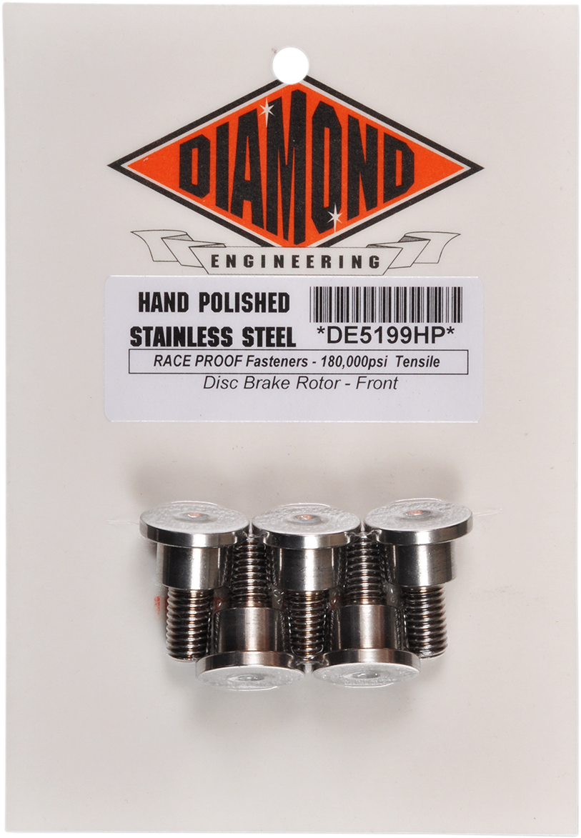 2401-1140 - DIAMOND ENGINEERING Individual Front Brake Rotor Bolt Kit - '06-'17 FXD DE5199HP
