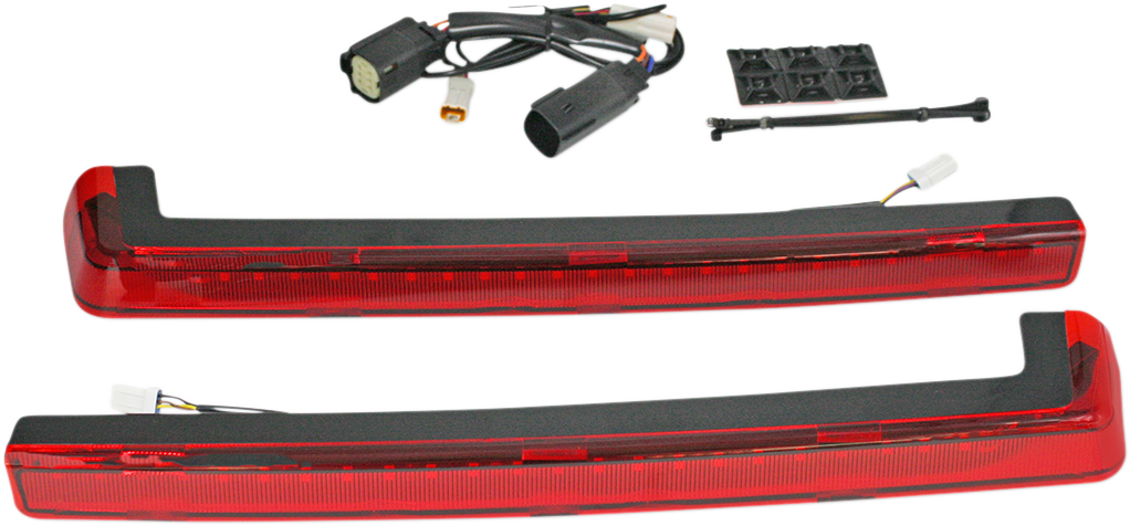 2040-2501 - CUSTOM DYNAMICS LED Run/Brake/Turn Tour-Pak? Arms - Red Lens - 14+ PB-TP-ARM-14R