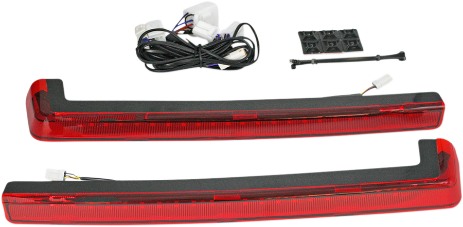 2040-2505 - CUSTOM DYNAMICS LED Run/Brake/Turn Tour-Pak? Arms - Red Lens - '06-'13 PB-TP-ARM-TPCR