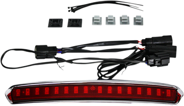 2040-2526 - CUSTOM DYNAMICS Tour Pack Lid Light - Chrome/Red CD-TP-LID-CR