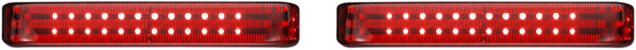 2040-2579 - CUSTOM DYNAMICS Saddlebag LED Lights - Sequential - Black/Red PB-SBSEQ-SS6-BR