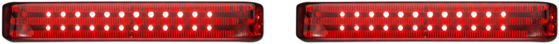 2040-2583 - CUSTOM DYNAMICS Saddlebag LED Lights - Sequential - Black/Red PB-SBSEQ-SS8-BR