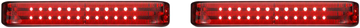2040-2583 - CUSTOM DYNAMICS Saddlebag LED Lights - Sequential - Black/Red PB-SBSEQ-SS8-BR