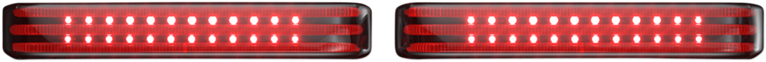2040-2584 - CUSTOM DYNAMICS Saddlebag LED Lights - Sequential - Black/Smoke PB-SBSEQ-SS8-BS