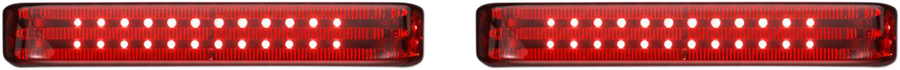 2040-2585 - CUSTOM DYNAMICS Saddlebag LED Lights - Sequential - Chrome/Red PB-SBSEQ-SS8-CR