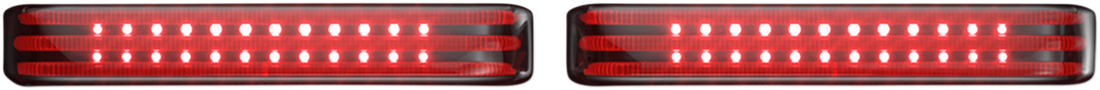 2040-2586 - CUSTOM DYNAMICS Saddlebag LED Lights - Sequential - Chrome/Smoke PB-SBSEQ-SS8-CS
