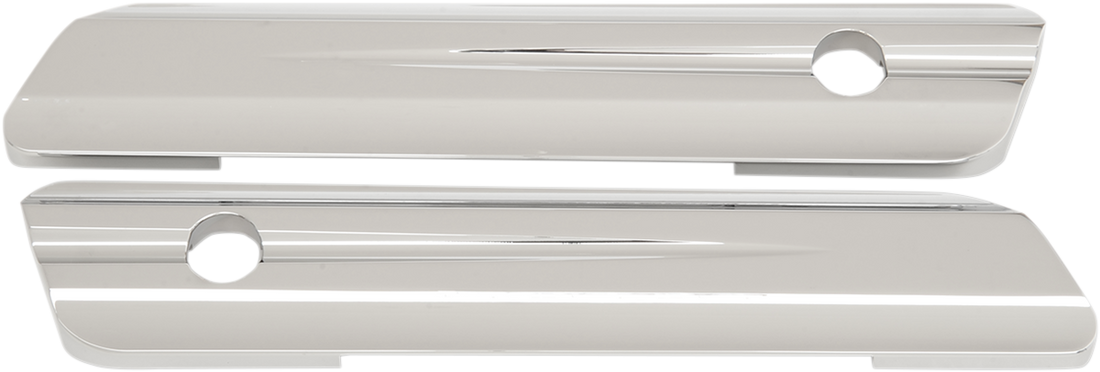 3501-1087 - DRAG SPECIALTIES Hinge Covers - Chrome - FLT '14-'22 S77-0149C