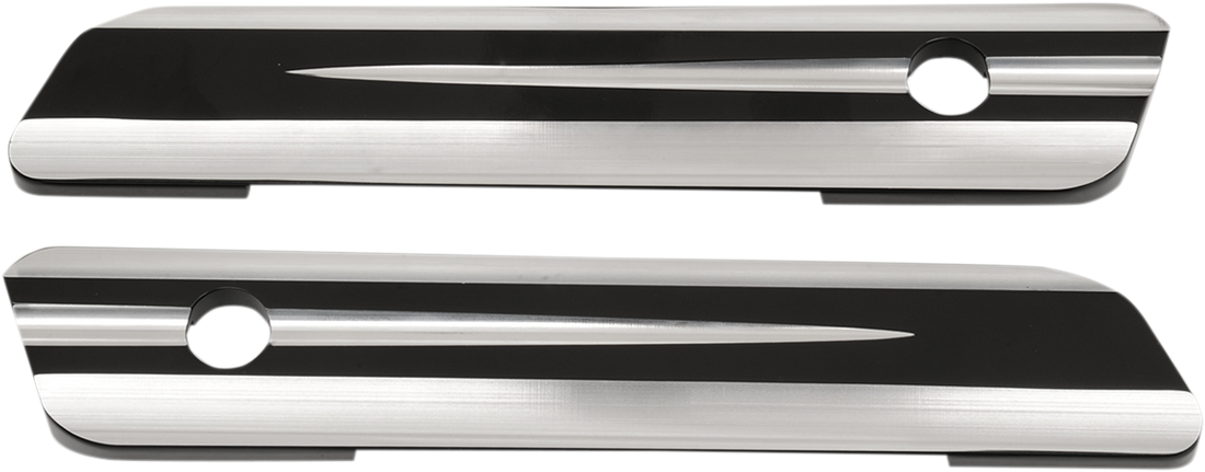 3501-1088 - DRAG SPECIALTIES Hinge Covers - Black - FLT '14-'22 S77-0149B