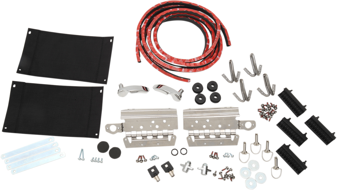 3501-1152 - DRAG SPECIALTIES Saddlebag Lid Complete Hardware Kit - '14-'22 S77-0150K