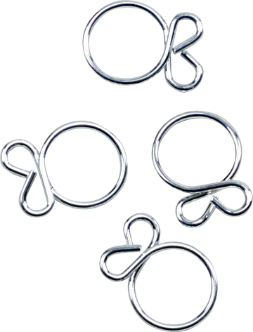 2401-1280 - ALL BALLS Refill Kit - Wire Clamp - Silver - 4-Pack FS00042