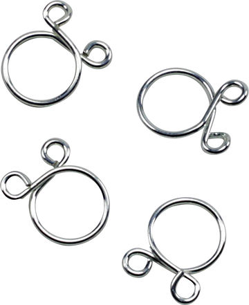 2401-1289 - ALL BALLS Refill Kit - Wire Clamp - Silver - 4-Pack FS00051