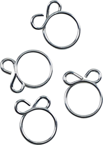 2401-1299 - ALL BALLS Refill Kit - Wire Clamp - Silver - 4-Pack FS00061