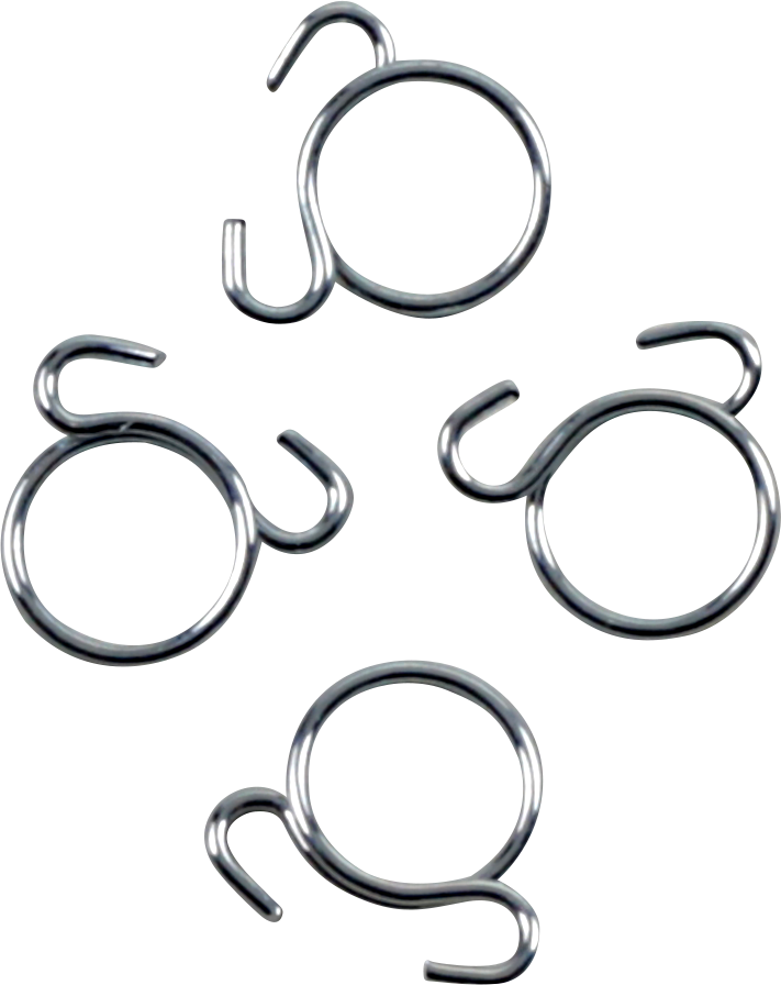 2401-1302 - ALL BALLS Refill Kit - Wire Clamp - Silver - 4-Pack FS00064