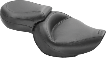 0804-0289 - MUSTANG Vintage Style Seat - Wide - Smooth - Black - XLC '04-'21 76143