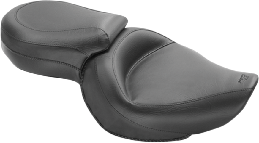 0804-0289 - MUSTANG Vintage Style Seat - Wide - Smooth - Black - XLC '04-'21 76143